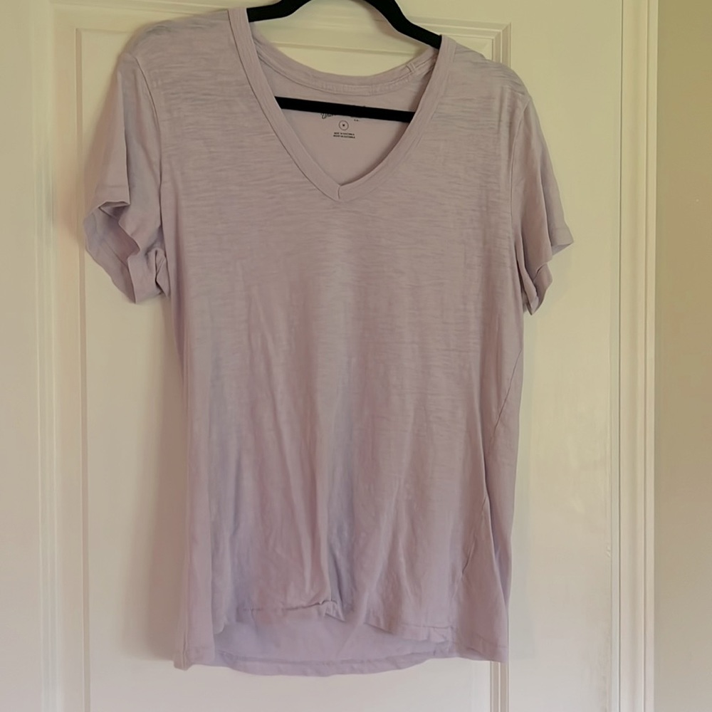 Lavender V-neck tee